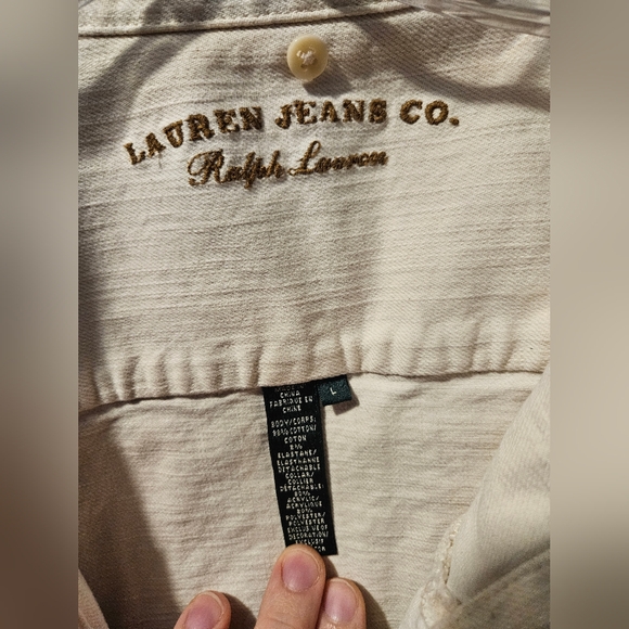 Ralph Lauren Women's White Jean Jacket - Picture 2 of 3